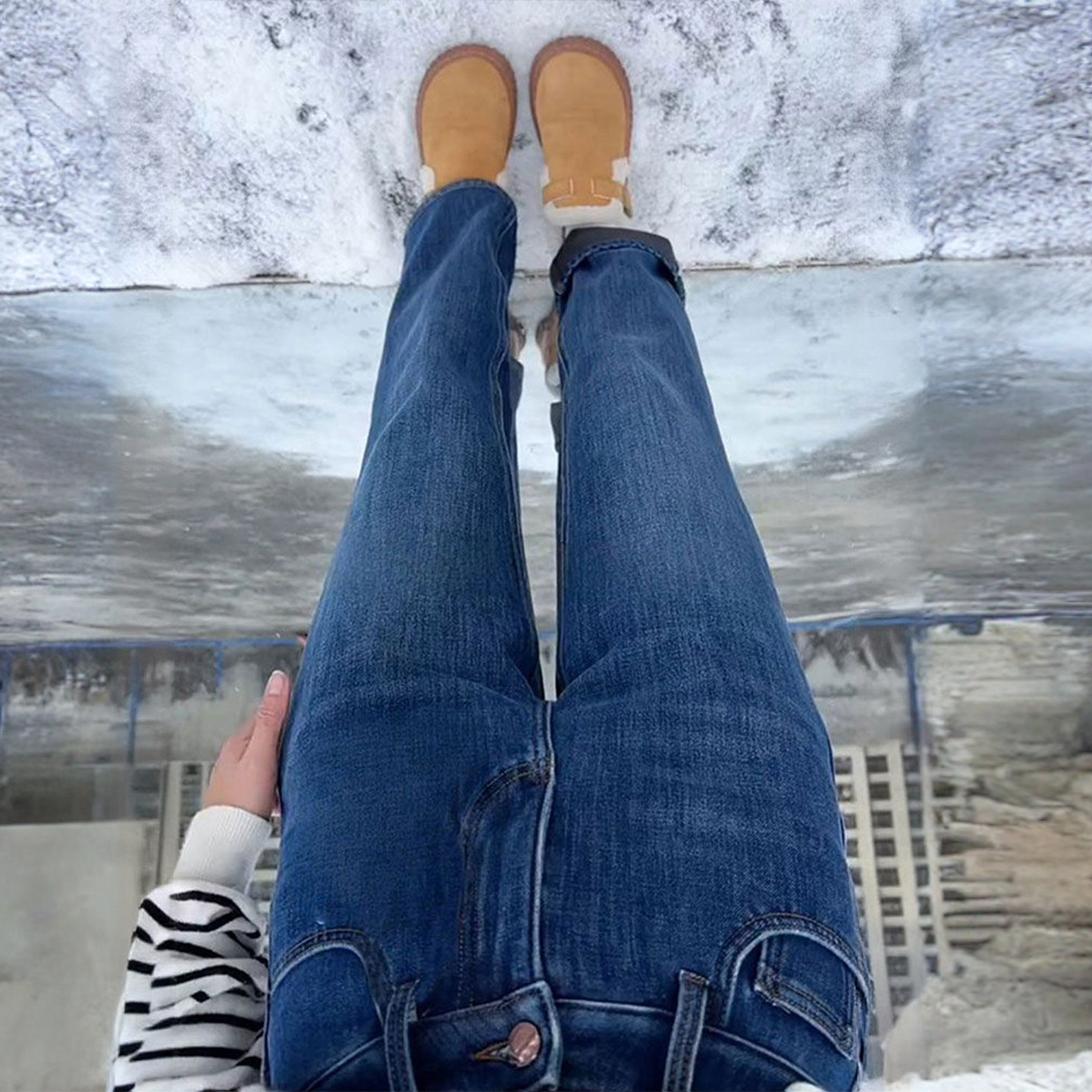 特大码胖mm韩版ins蓝色加绒牛仔裤女秋冬学生裤子显瘦加厚直筒裤,女装/女士精品,大码裤装,淘宝优惠券,粉丝福利购,淘宝优惠卷