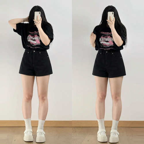 大码女装胖mm辣妹风超好看短裤女