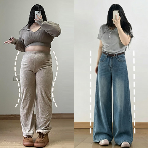 大码女装简约版型超好看的裤子女