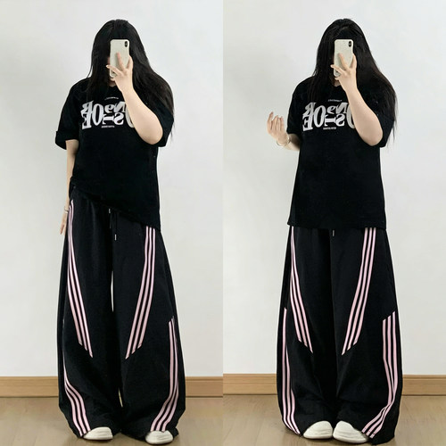 慵懒风减龄大码胖mm巨好看裤子女