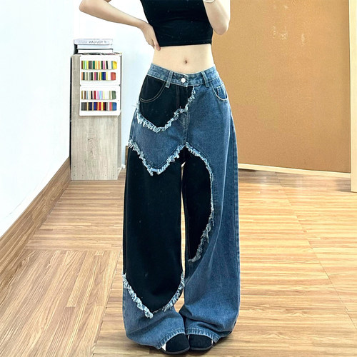 300斤大码慵懒松弛感减龄阔腿裤