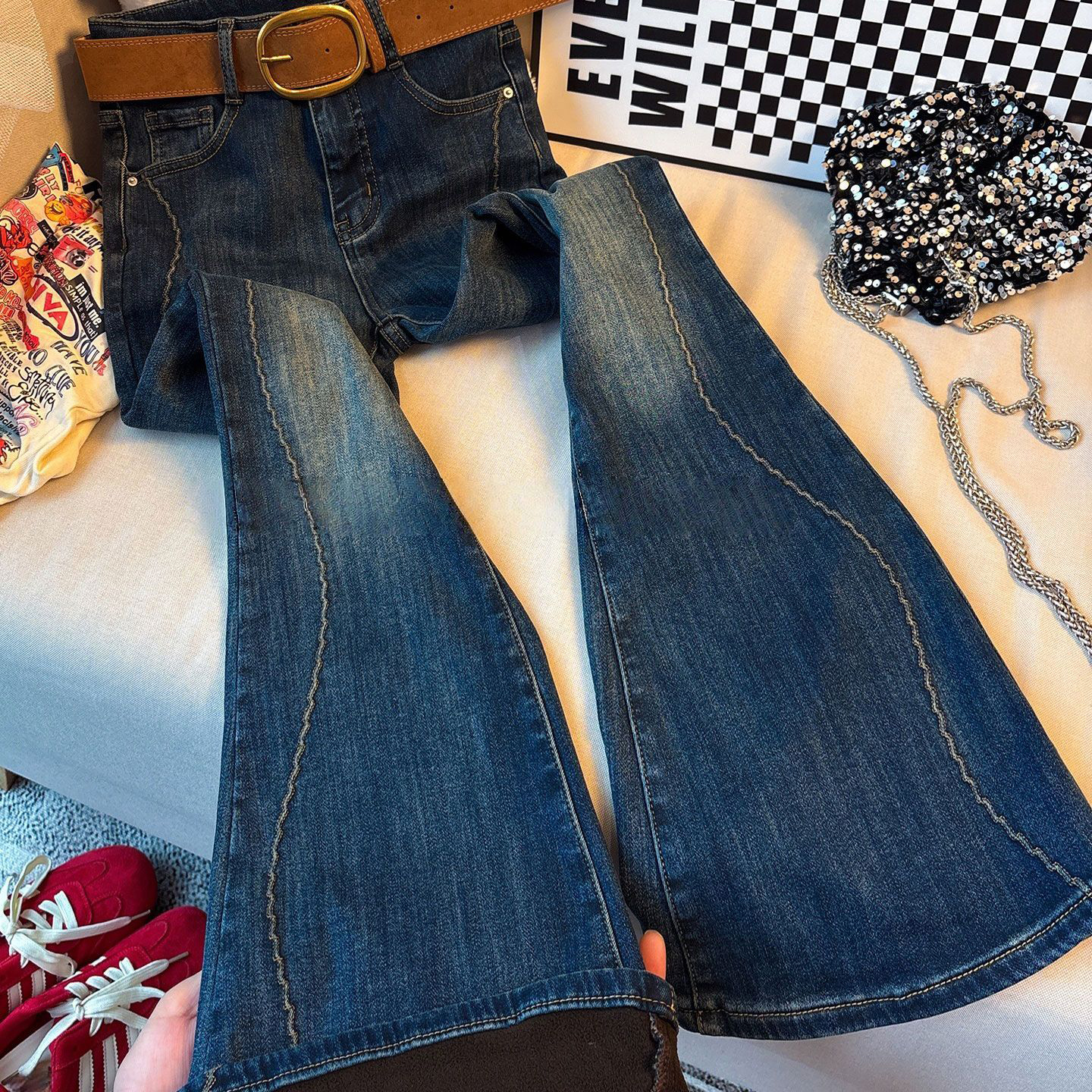 大码女装休闲百搭学生显瘦裤子女