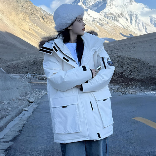 特大码宽松百搭设计感派克服上衣