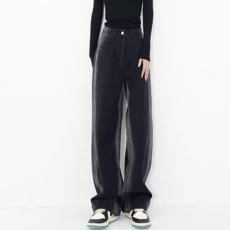 2-300斤大码胖mm秋冬季加绒牛仔裤女胖妹妹显瘦保暖加厚阔腿长裤,女装/女士精品,大码裤装,淘宝优惠券,粉丝福利购,淘宝优惠卷