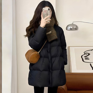 特大码胖mm黑色休闲显瘦加厚羽绒棉服女冬季韩系穿搭时尚棉衣外套