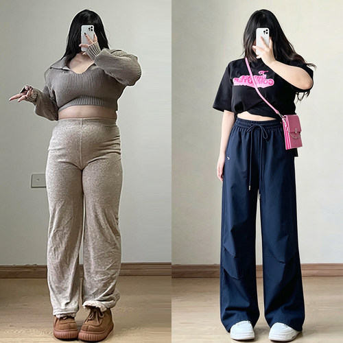 胖mm大码女装设计感超好看裤子女