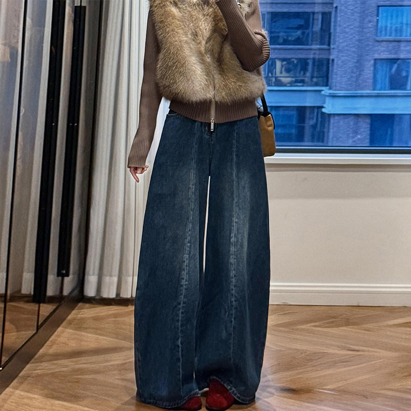 大码女装休闲甜美气质牛仔裤女裤