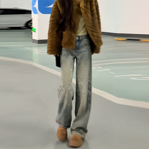 大码女装设计感宽松百搭阔腿裤女