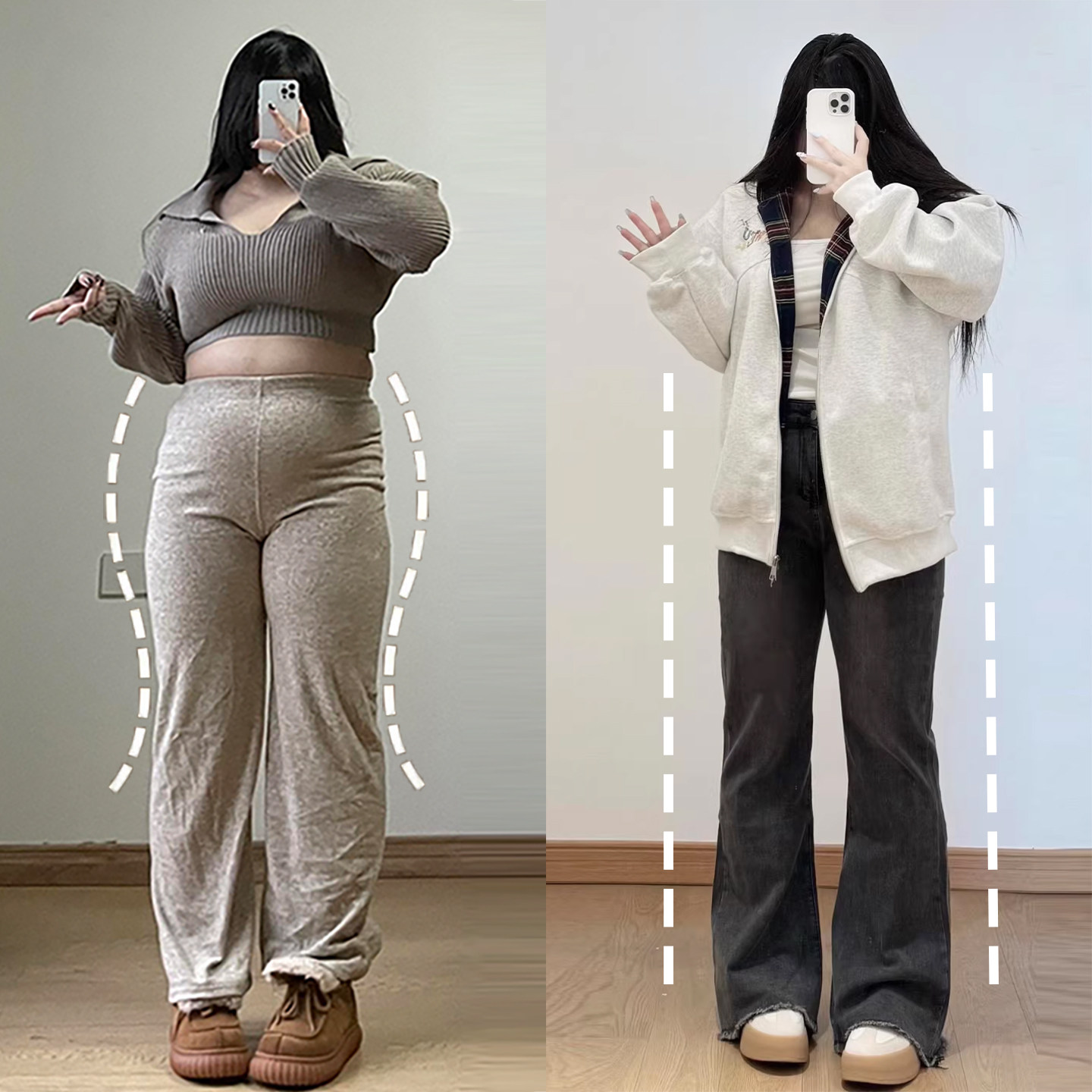 大码女装黑灰色弹力显瘦牛仔裤女胖mm美式复古设计感毛边微喇裤子,女装/女士精品,大码裤装,淘宝优惠券,粉丝福利购,淘宝优惠卷