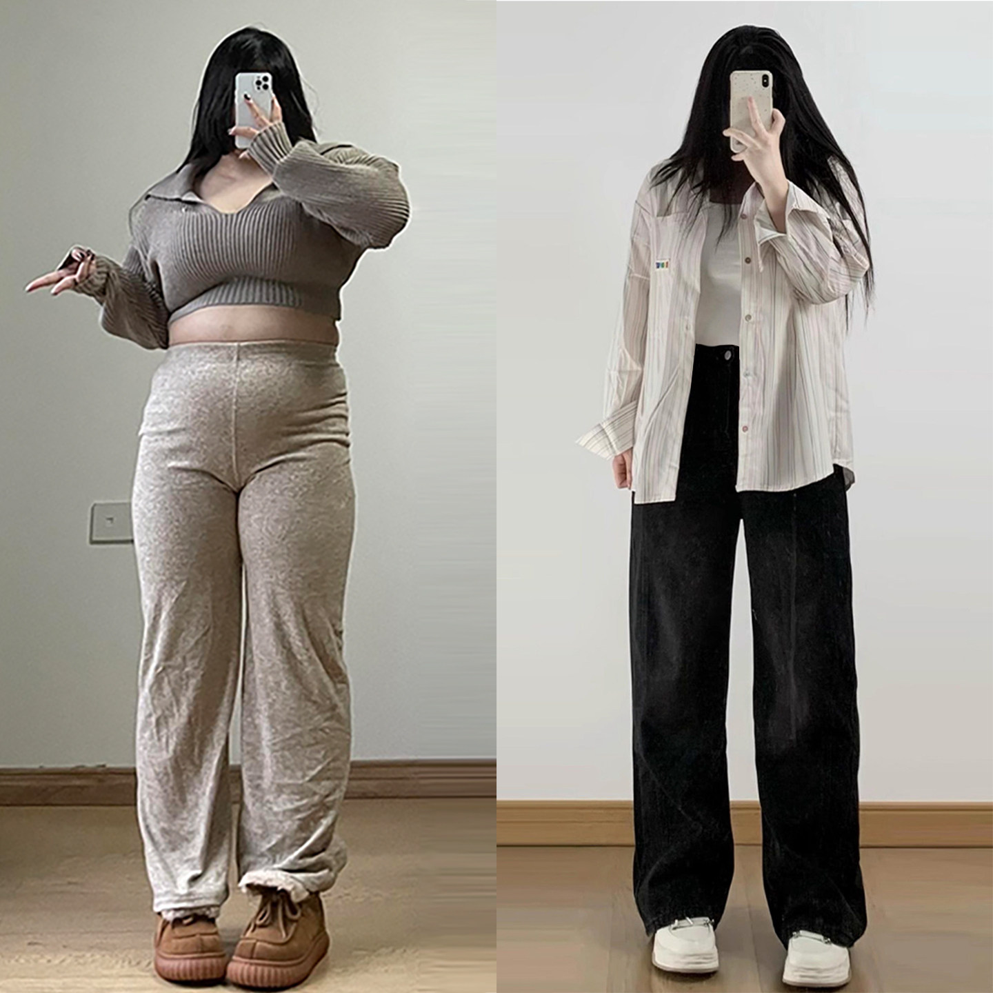 大码女装胖mm小个子穿搭黑色牛仔裤女时尚简约慵懒风高腰阔腿裤子,女装/女士精品,大码裤装,淘宝优惠券,粉丝福利购,淘宝优惠卷