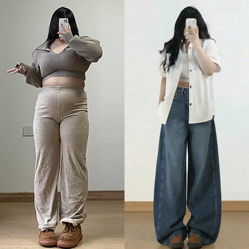 胖mm大码女装巨好看百搭的裤子女