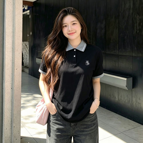 慵懒风减龄大码胖mm巨好看上衣女