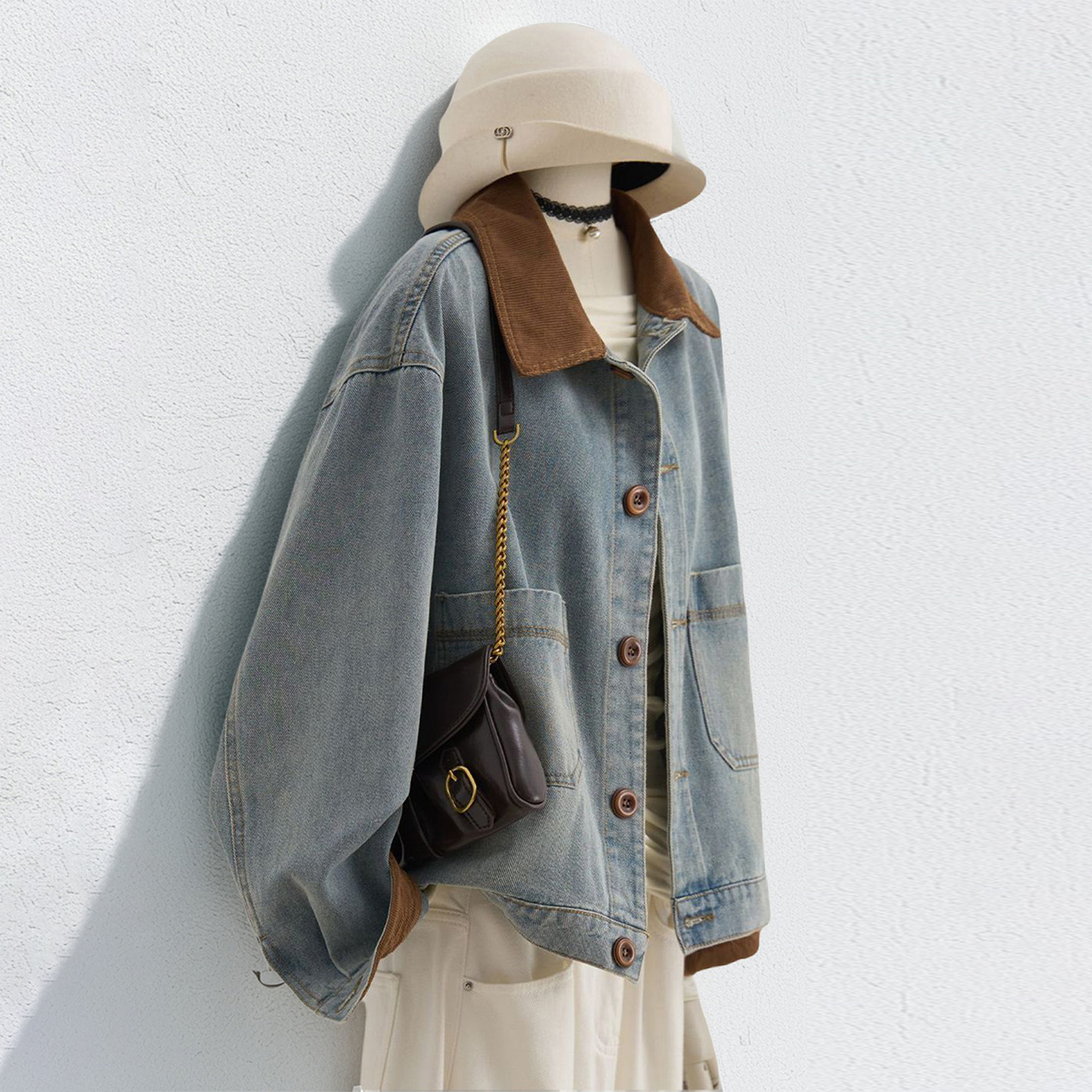 300斤大码女装韩版美式高街外套