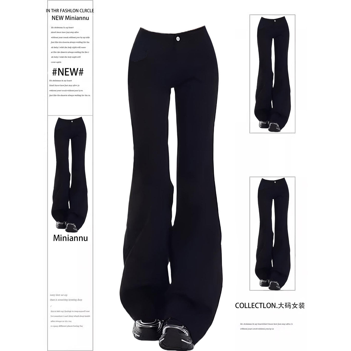 特大码女装胖mm黑色版型超好看的牛仔裤女小个子显瘦弹力微喇裤子,女装/女士精品,大码裤装,淘宝优惠券,粉丝福利购,淘宝优惠卷