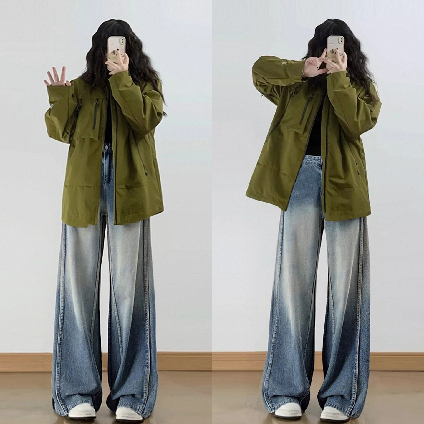 300斤大码女装美式个性ins渐变色牛仔裤女新款胖mm显瘦直筒长裤子,女装/女士精品,大码裤装,淘宝优惠券,粉丝福利购,淘宝优惠卷