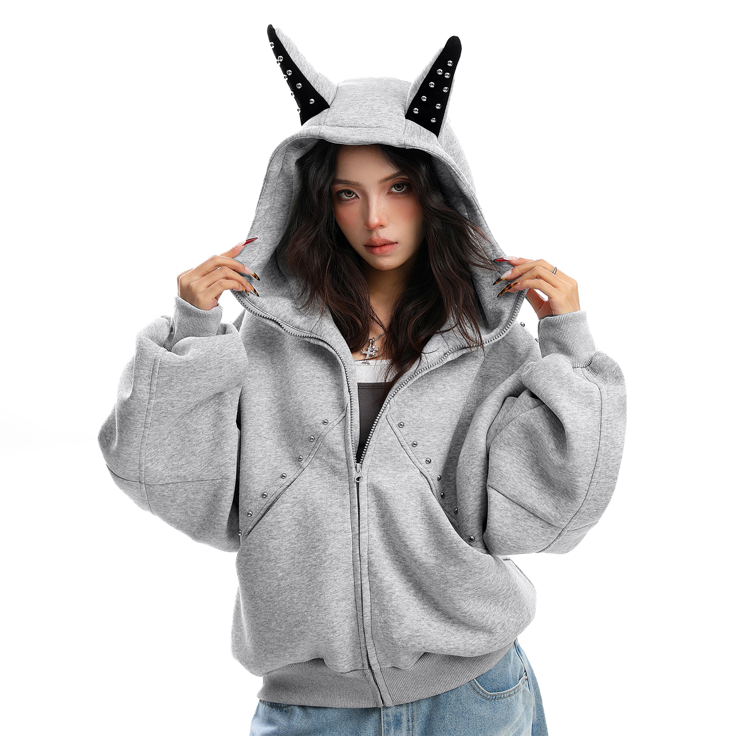 300斤大码女装美式宽松显瘦外套