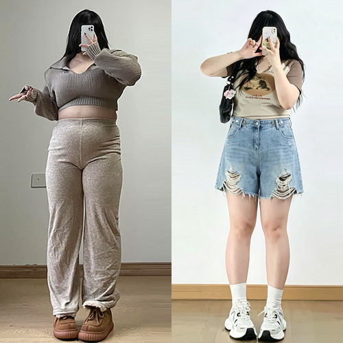 特大码女装宽松显瘦不贴腿短裤女
