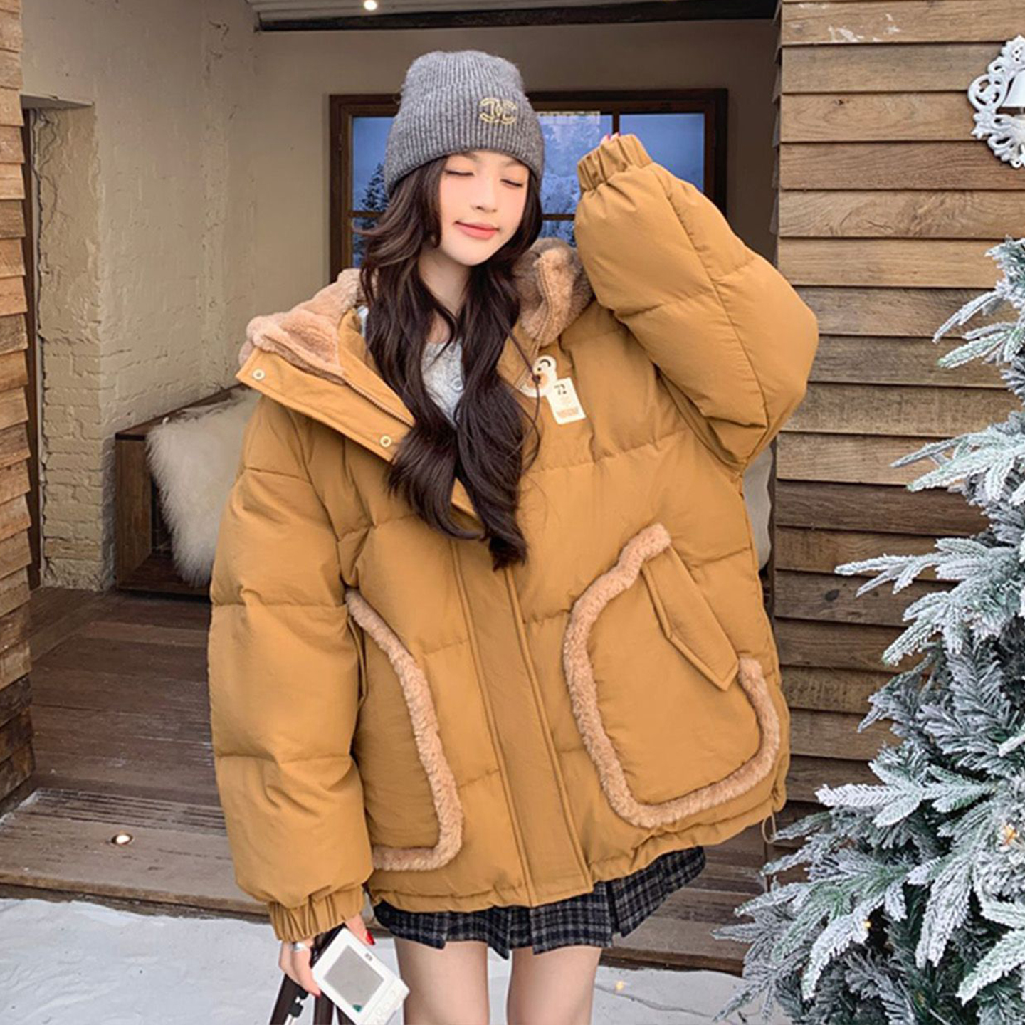 300斤大码韩系学院风减龄外套女