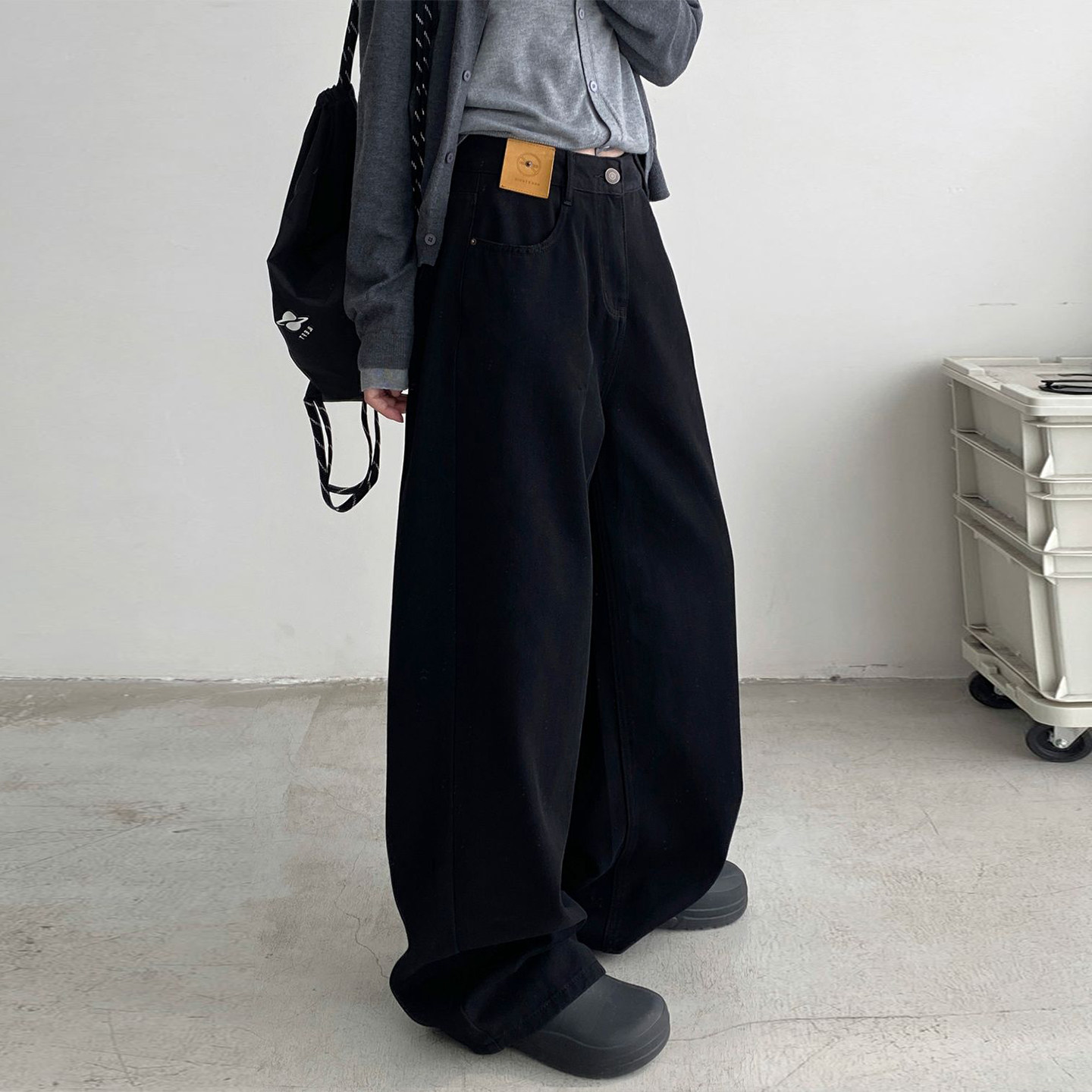 大码女装胖mm梨型身材显瘦牛仔裤女高腰直筒设计感小众宽松阔腿裤,女装/女士精品,大码裤装,淘宝优惠券,粉丝福利购,淘宝优惠卷