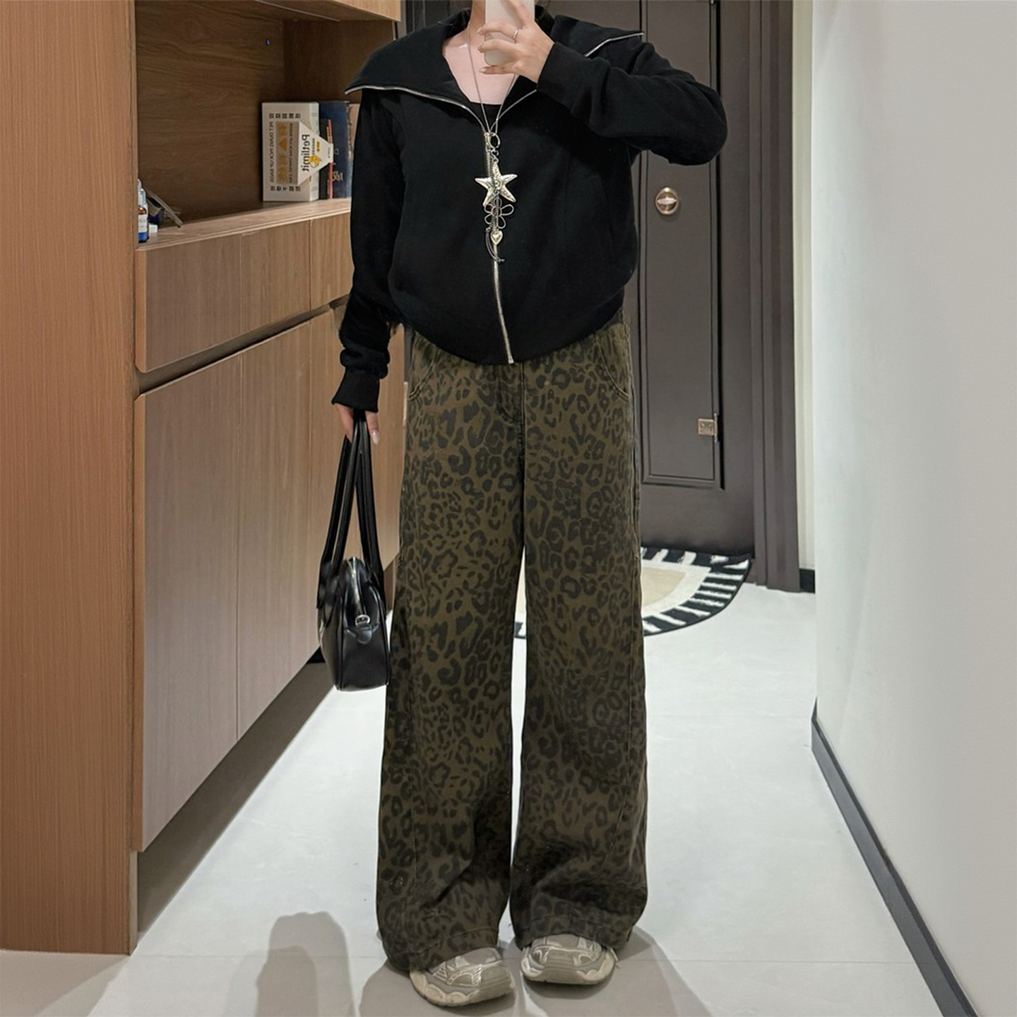 特大码胖mm宽松百搭牛仔裤女