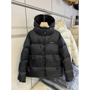 连帽面包服保暖黑色外套女 加厚羽绒棉服女胖mm韩版 300斤大码 女装