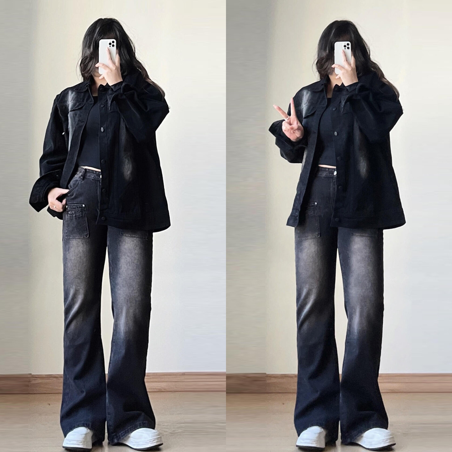 300斤大码女装美式黑色微喇牛仔裤女胖mm复古水洗做旧阔腿长裤子,女装/女士精品,大码裤装,淘宝优惠券,粉丝福利购,淘宝优惠卷