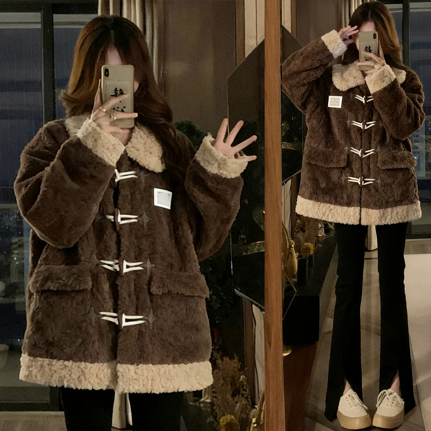 300斤大码女装减龄百搭加厚棉衣