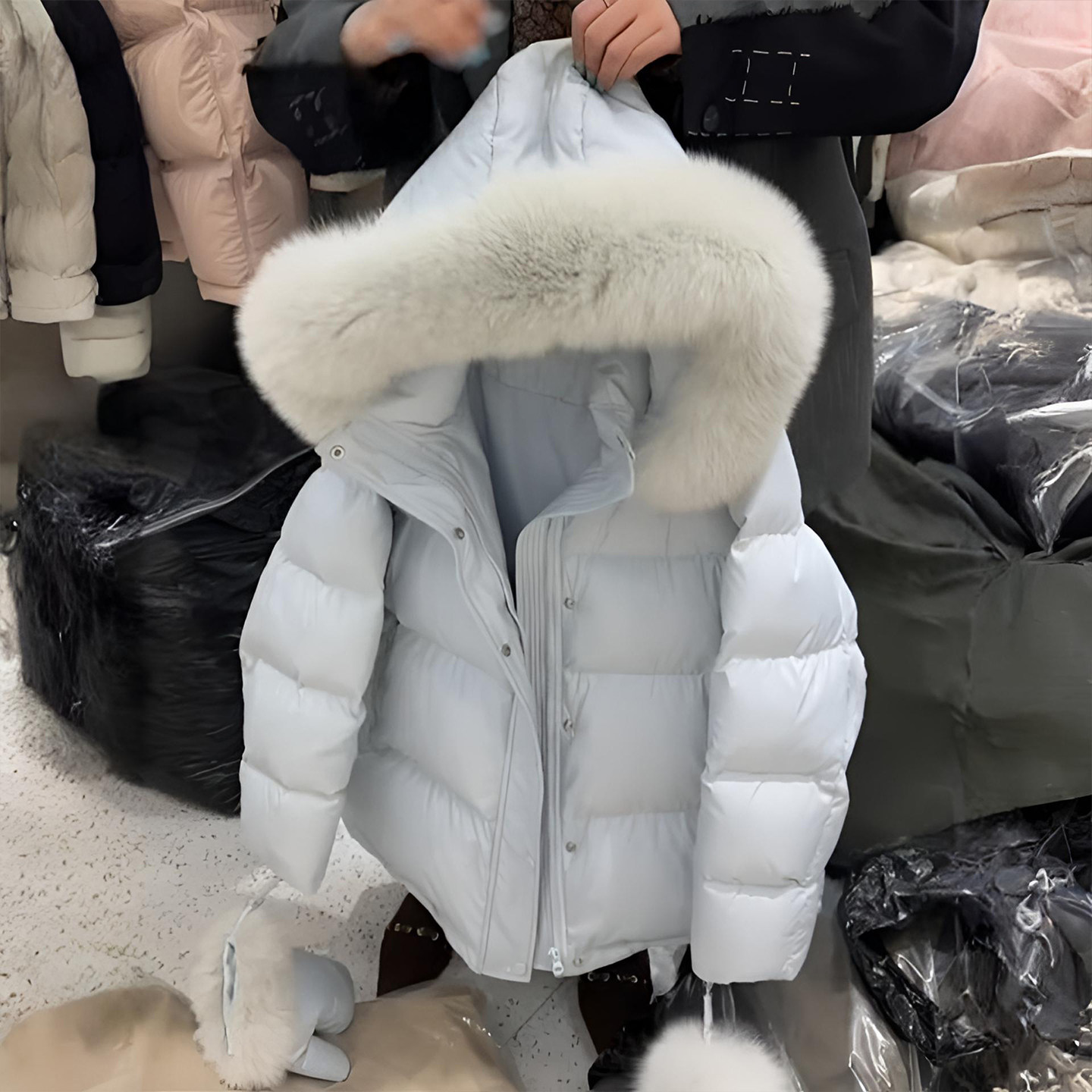 300斤大码女装韩系穿搭毛领外套女胖mm宽松减龄气质保暖加厚棉服,女装/女士精品,大码棉服,淘宝优惠券,粉丝福利购,淘宝优惠卷