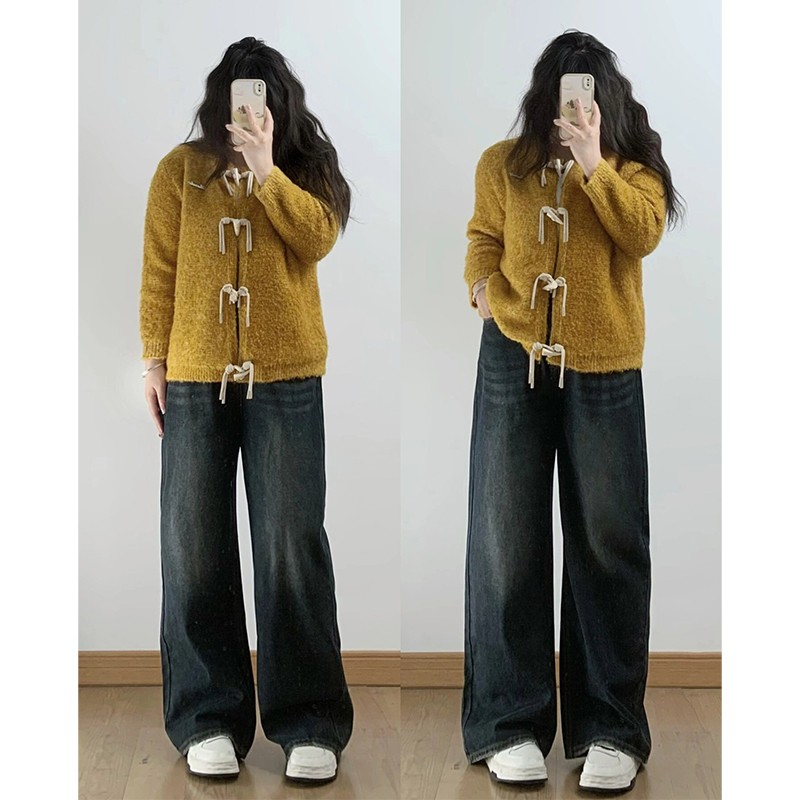 特大码女装宽松显瘦阔腿牛仔裤女