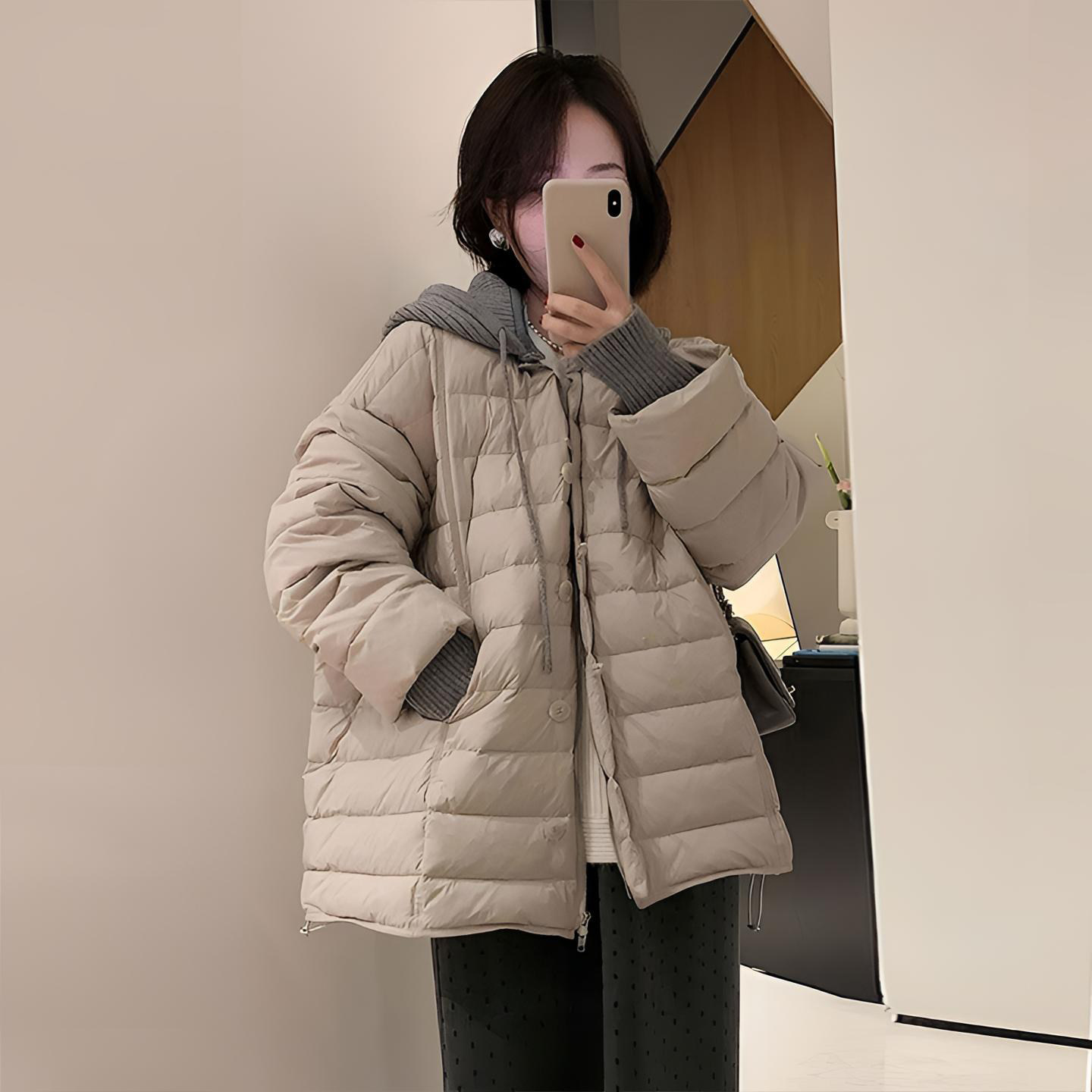 胖mm大码设计感针织拼接排骨棉服女秋冬保暖宽松韩版小个子厚外套,女装/女士精品,大码棉服,淘宝优惠券,粉丝福利购,淘宝优惠卷