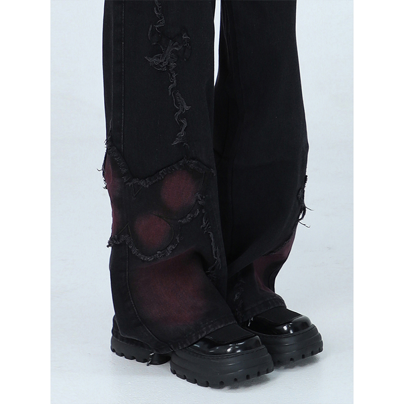 大码女装百搭设计感小众拖地裤子