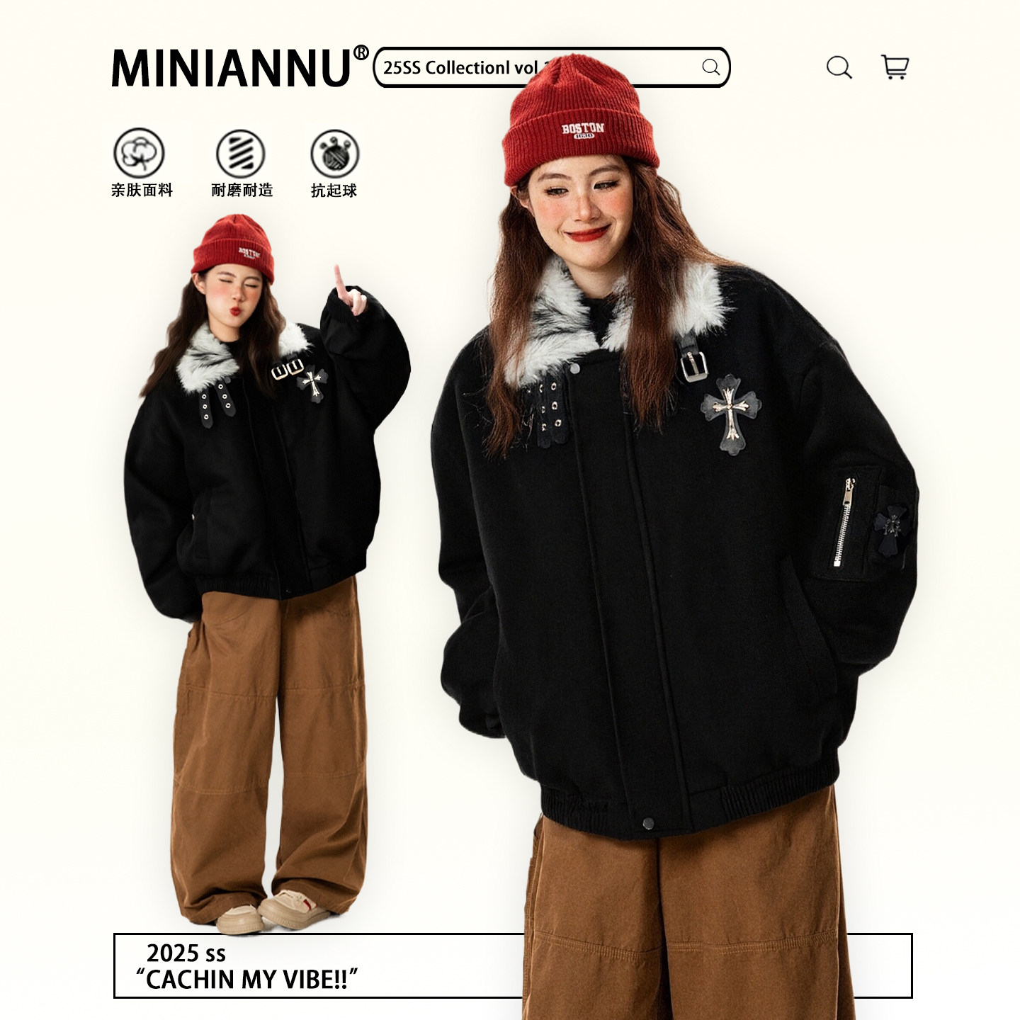 300斤特大码女装黑色设计感加厚保暖棉服女胖mm宽松百搭毛领外套,女装/女士精品,大码棉服,淘宝优惠券,粉丝福利购,淘宝优惠卷