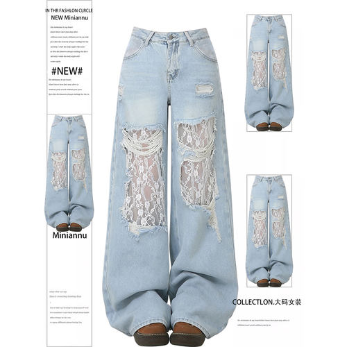 甜美风学生大码胖mm巨好看裤子女