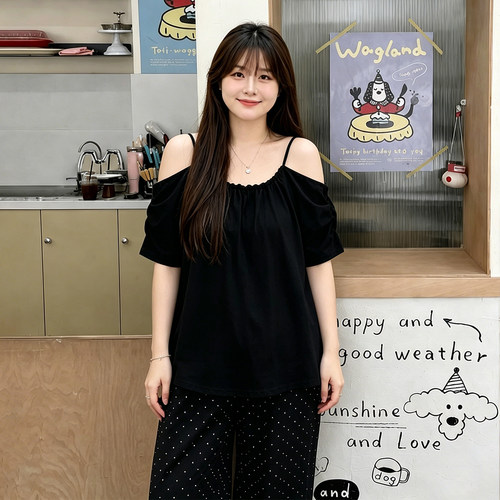 胖mm大码女装宽松休闲显瘦上衣女