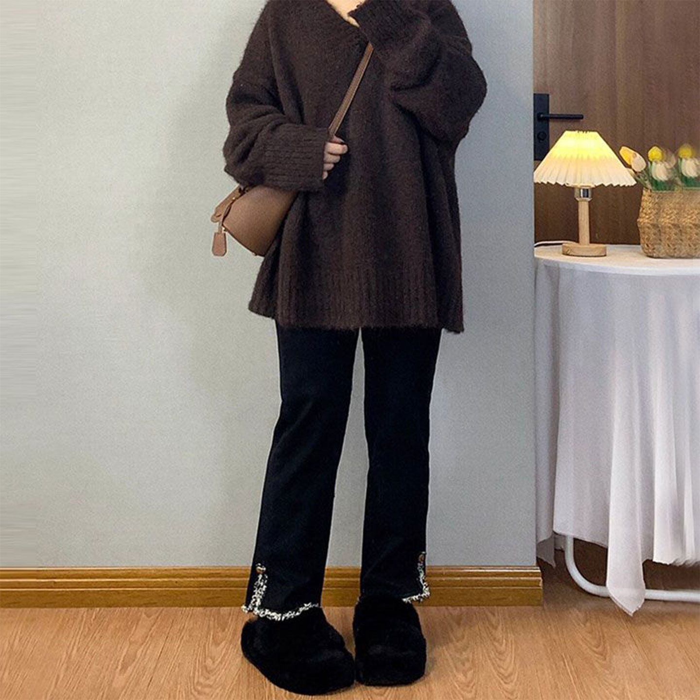 胖mm大码女装设计感毛边开叉牛仔裤女新款裤子韩版ins九分直筒裤,女装/女士精品,大码裤装,淘宝优惠券,粉丝福利购,淘宝优惠卷