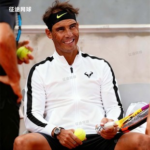 纳达尔同款网球服套装男款秋冬长袖立领速干透气夹克运动训练外套