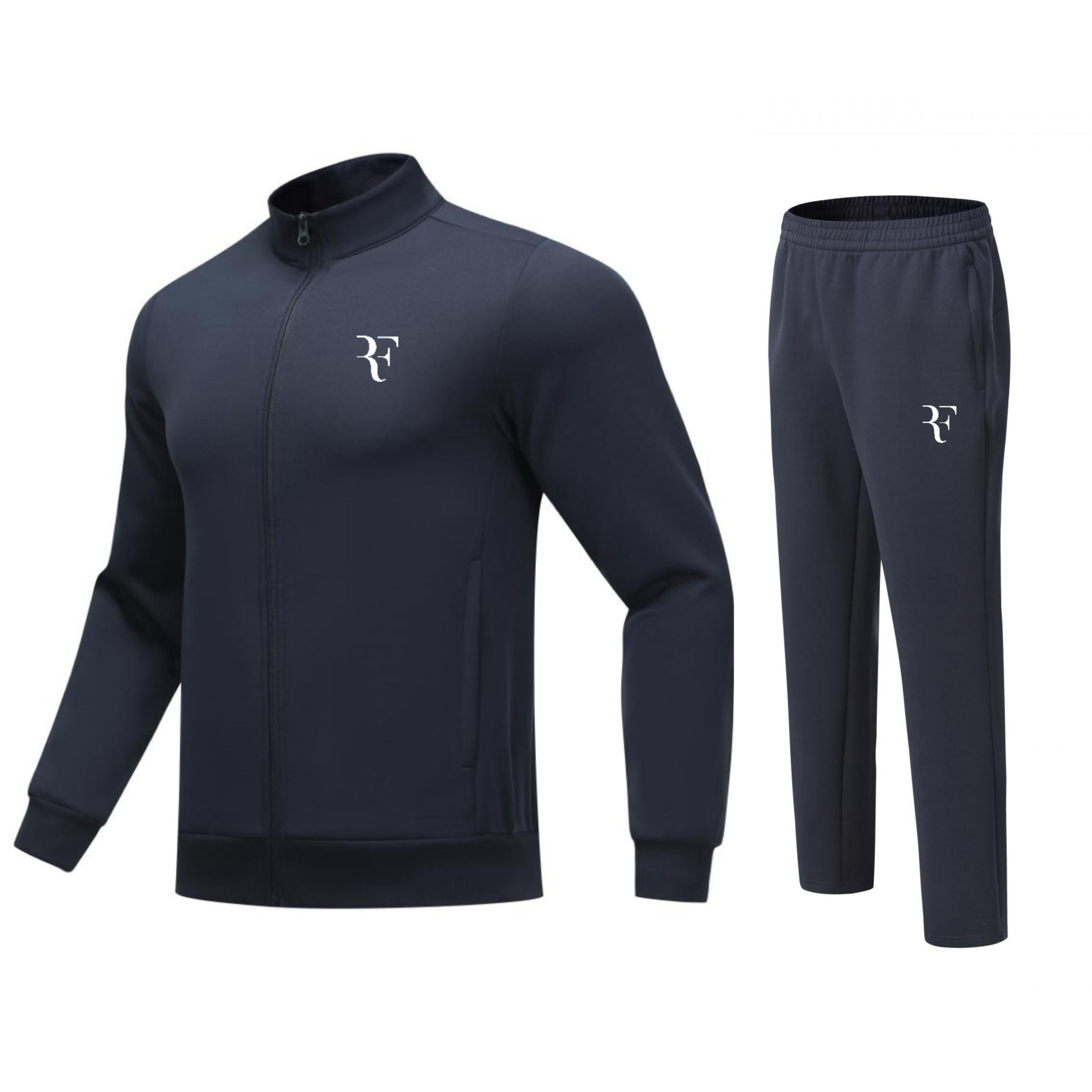 2025费德勒网球服套装男女专业运动秋冬长袖外套长裤子两件套定制