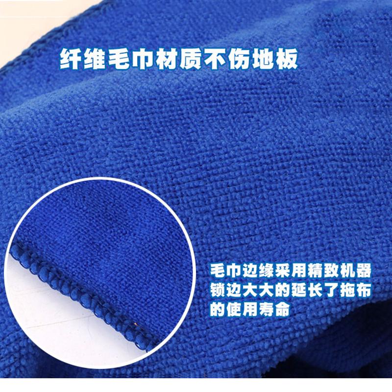 超细纤维不锈钢杆圆头拖把纯棉毛巾布条老式普通墩布家用吸水地
