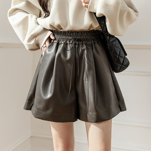 leg 女 waist 高腰a字阔腿裤 时尚 pants wide word high Fashion