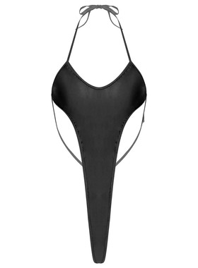 Sexy and shiny one-piece bathing suit lady性感紧身连体泳衣女