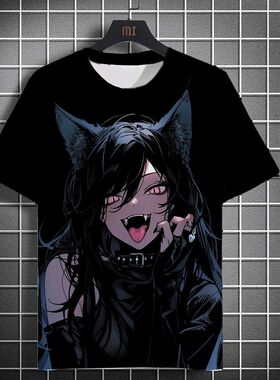 Men's daily casual style anime print日常休闲风动漫3d印花男士