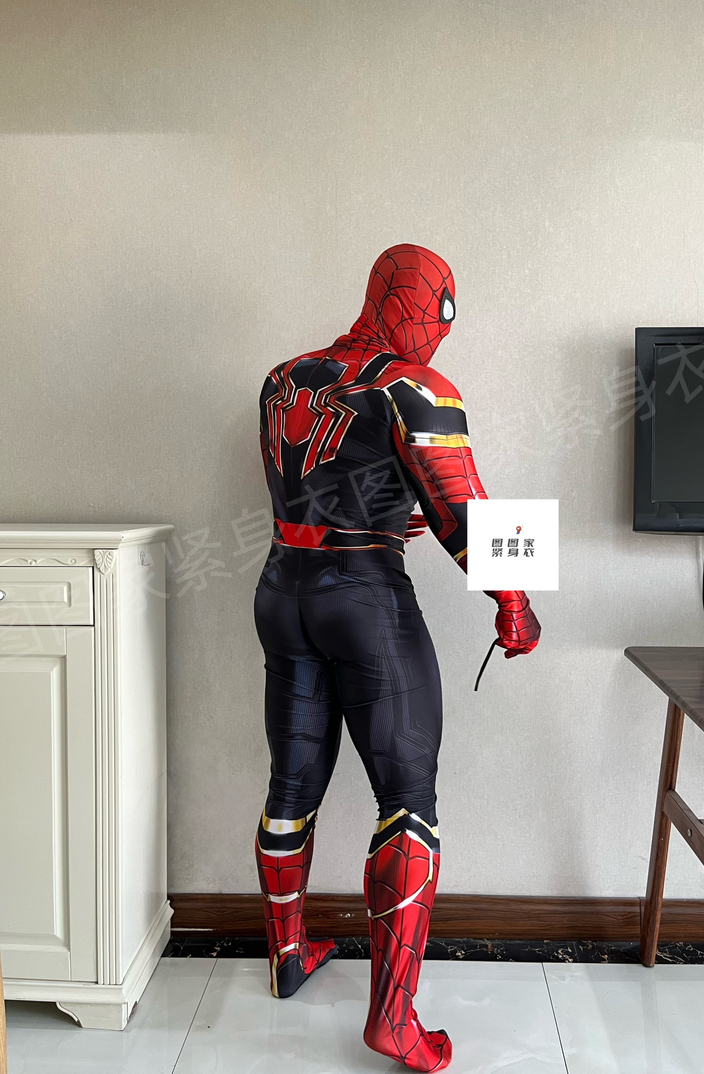 钢铁蜘蛛侠cos紧身衣cosplay紧身制服角色扮演派对制服连体衣订做
