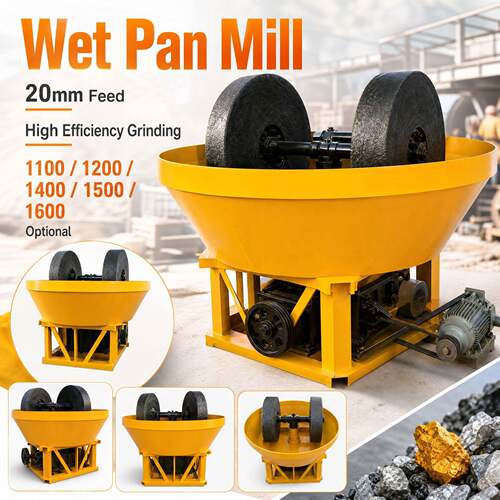 Two roller wet mill, gold mill Gold ore grinding equipme