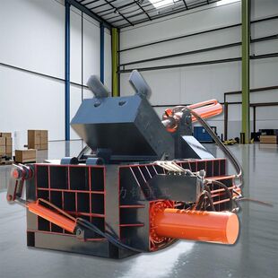 废铝铁屑卧式金属压块机全自动废金属打包机不锈钢材压块机