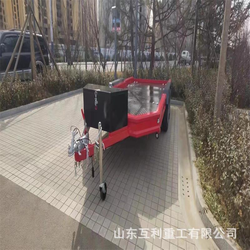 牵引平板拖车1吨-10吨大型物流转运车半挂四轮式牵引平板转运车