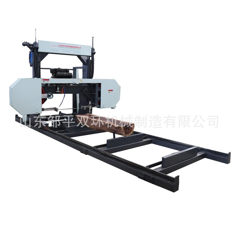 双环柴油卧式带锯机   可移动锯木机 龙门锯 林区作业