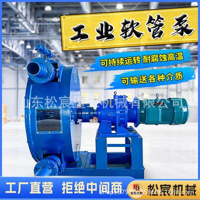 工业软管蠕动泵大流量耐腐蚀水泥砂浆输送泵粘稠液体挤压式软管泵