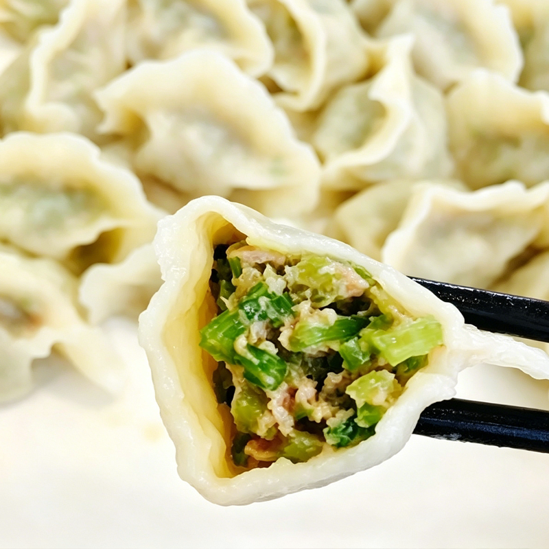 快餐饭店拿货装5斤李福全水饺猪肉芹菜家庭装冷冻饺子河北唐山散