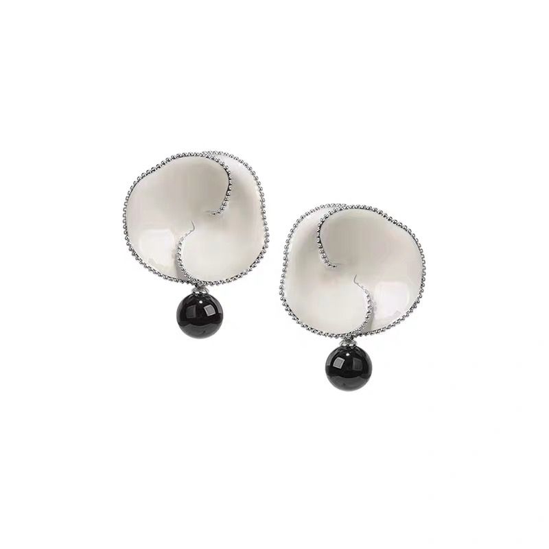 原创设计大号虎刺梅珍珠坠耳环气质高级感耳环耳钉