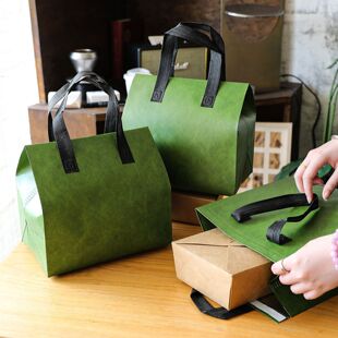 外卖无纺布手提礼品打包铝箔保温袋食品烧烤袋子商用批发杜邦纸色